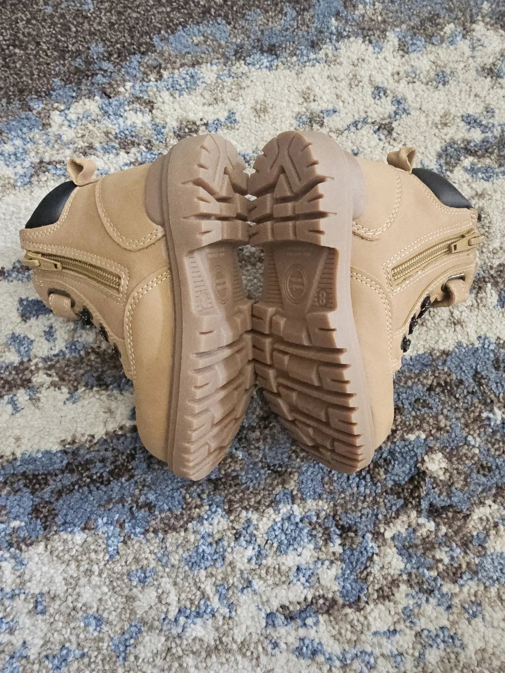 Kids Tan Boot Sneakers - Sturdy Casual Shoes